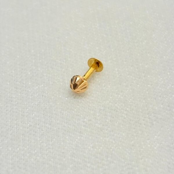 22KT Gold Nose Pin / Unisex Men’s Stud – 0.157 Gram | BIS Hallmark